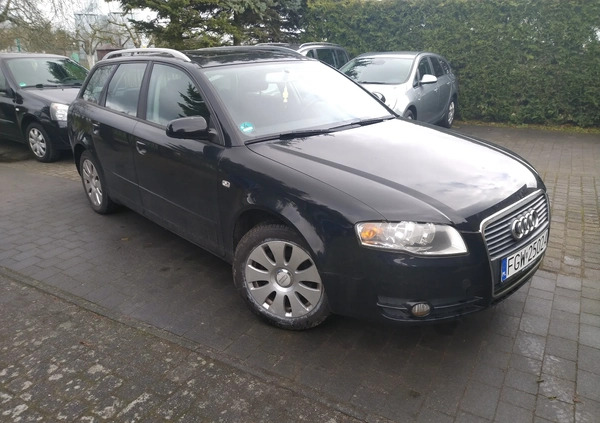Audi A4 cena 18500 przebieg: 166000, rok produkcji 2007 z Wąbrzeźno małe 232